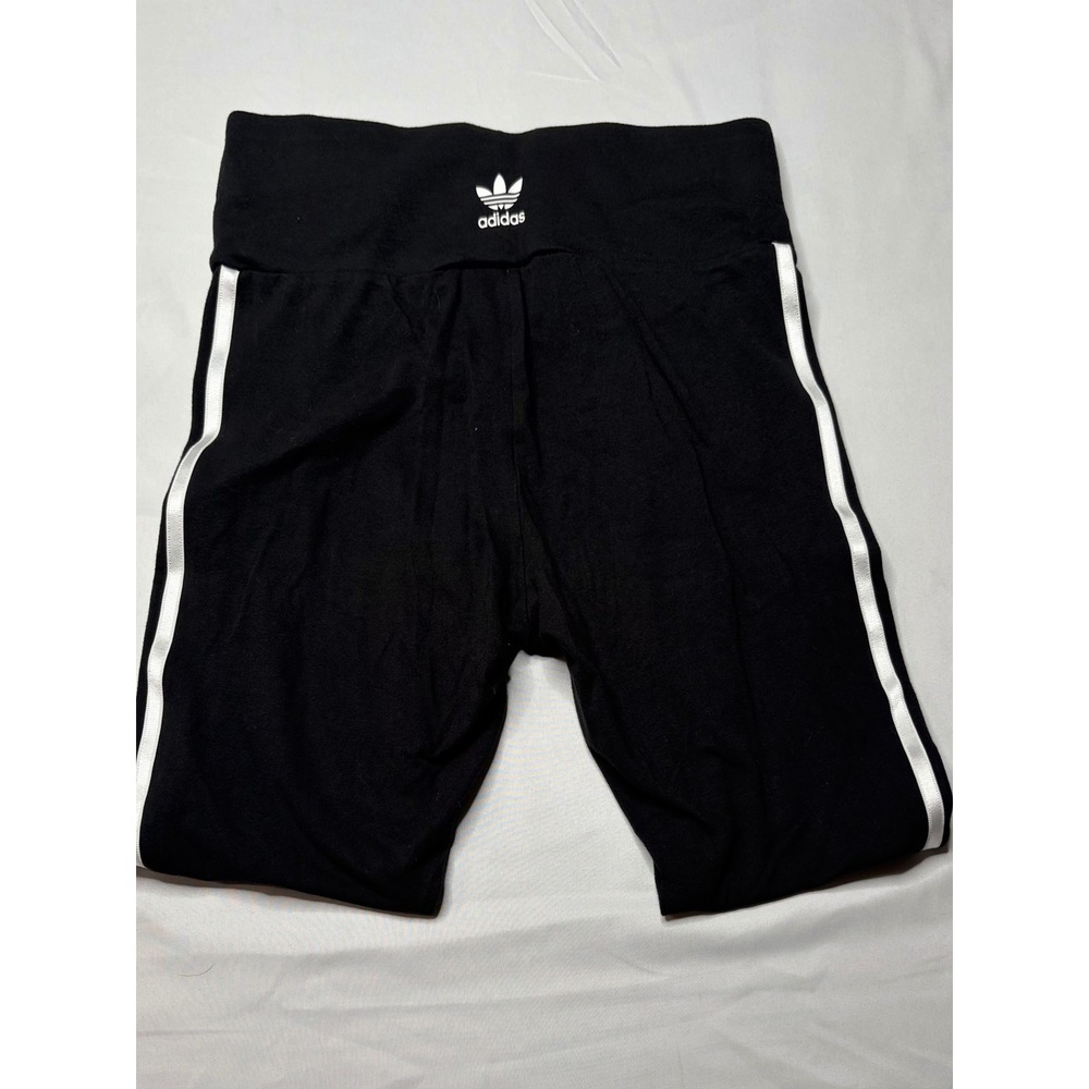 Adidas Originals Women 3-Stripes Leggings Black White Tights Size M NWT - Picture 3 of 5